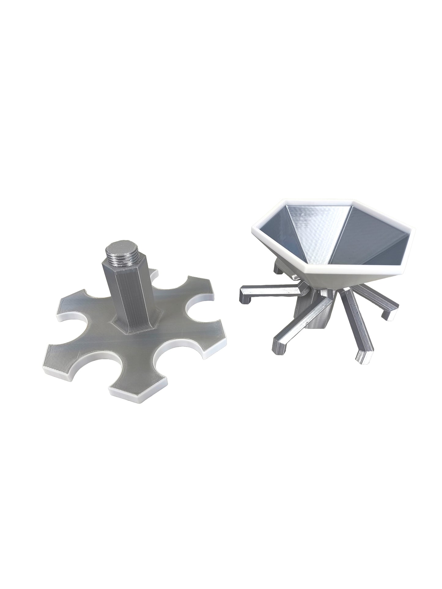 Shotausgießer / Getränkeverteiler Silber